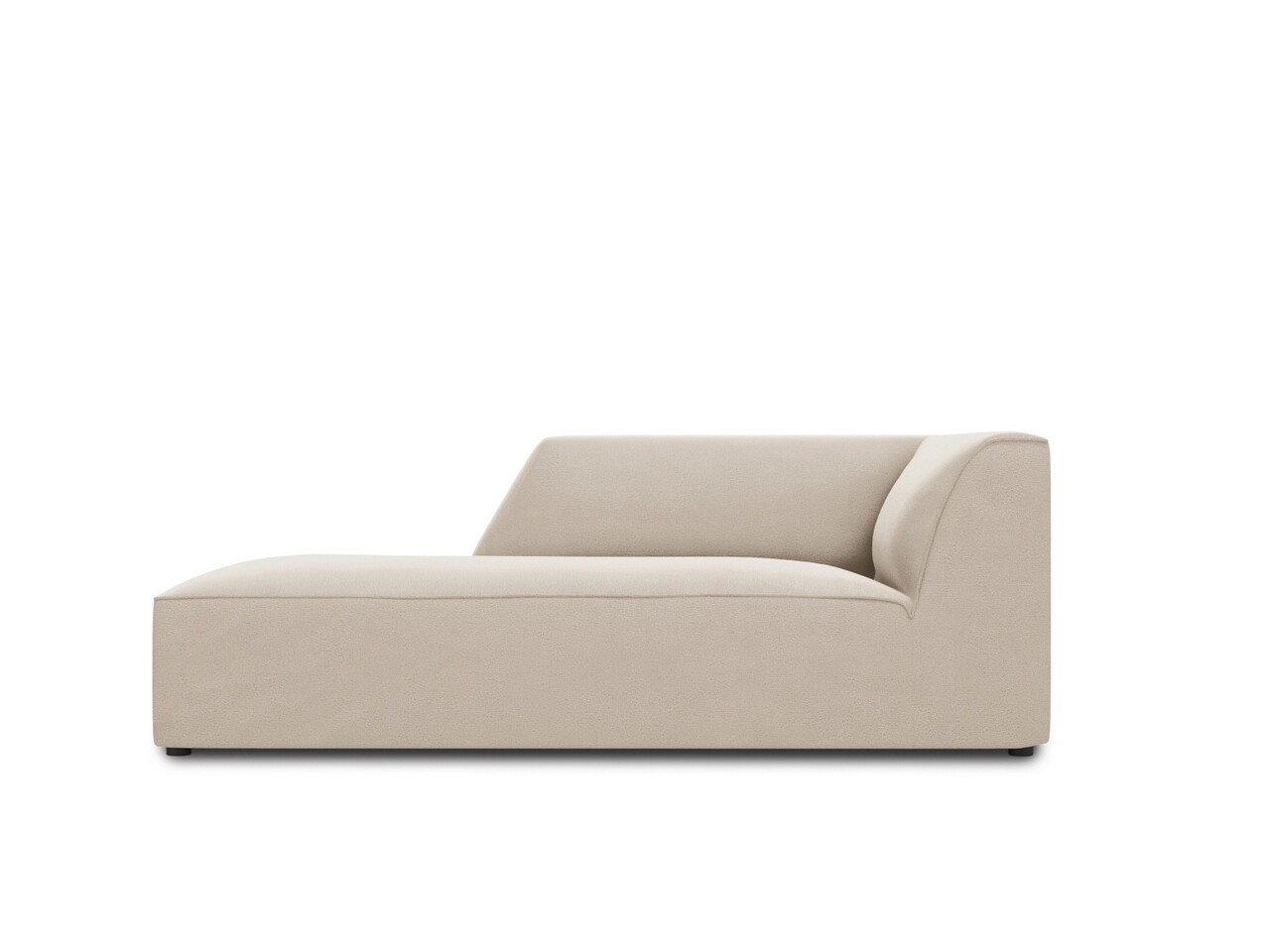 Sezlong living stanga 1 loc, Ruby, Micadoni Home, BL, 180x93x69 cm, catifea, bej - imagine 7